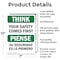 Signmission Safety Culture Sign, 7 in Width, Aluminum, Rectangle, Bilingual OS-2PACK-TS-A-710-L-11895 - alternate 2